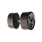 Fake Plug Maske aus Arang Holz