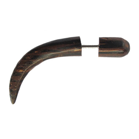 Faux expandeur courbé rond en bois de palmier