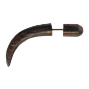 Faux expandeur courbé rond en bois de palmier