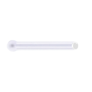 Threadless Nasenstecker-Stab gerade transparent