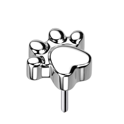 Threadless Pfote silber