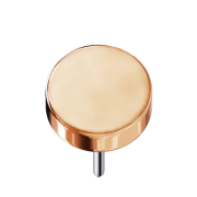 Rondelle sans filetage rose doré