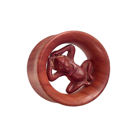 Flared Tunnel Affe aus Sawo Holz