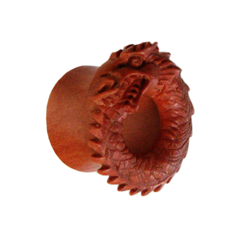 Serpente vichingo a tunnel svasato in legno di Sawo