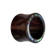 Flared tunnel with Ablaone rim made of tamarind wood