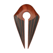 Ohrgewicht Schlüsselloch zwei Spitzen Graviert lang...