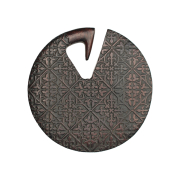 Poids doreille Assiette Mandala en bois Narra