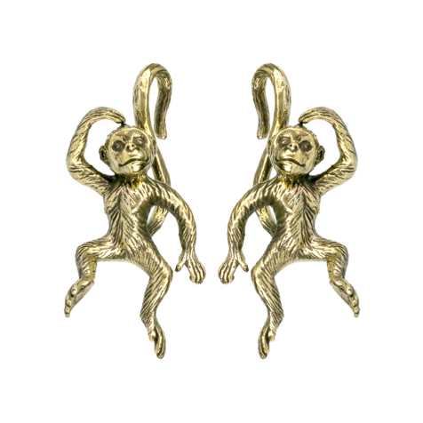 Gold-plated monkey ear weight (2pcs)