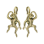 Ohrgewicht vergoldet Affe (2stk)