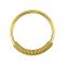 Ear weight ring gold-plated spring