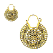 Orecchino etno placcato oro