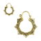 Gold-plated flower earring
