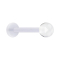 Micro Labret transparent avec boule transparente