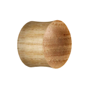 Flared plug made from chestnut wood