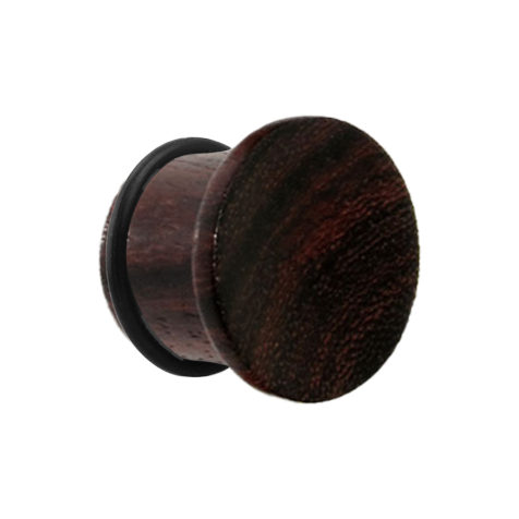 Tappo svasato in legno di tamarindo scuro con O-ring