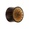 Flared Plug Blume Krokodilholz aus Tamarind Holz