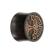 Spina svasata in legno di coccodrillo in legno di tamarindo