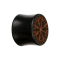 Flared plug Viking compass made from Arang wood
