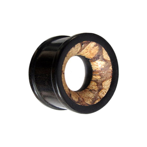 Tunnel mit Antikholz Einlage aus Arang Holz