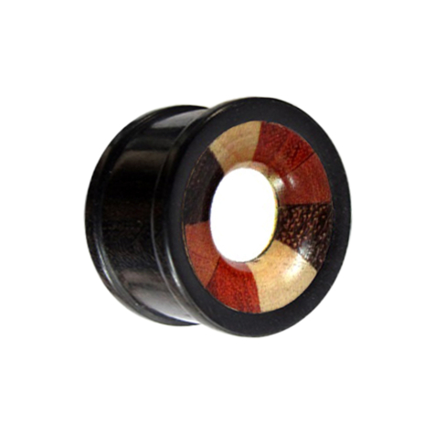 Tunnel with four plywood inlays made of Arang wood