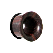 Flared Tunnel en bois de tamarin avec joint torique