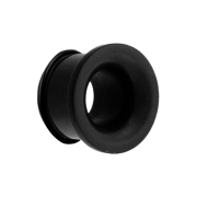 Flared tunnel made of Arang wood with O-ring