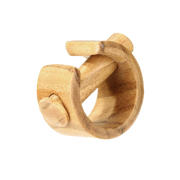 Plug Bolzen mit Schild aus Olivenholz