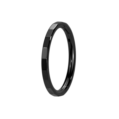 Micro Segmentring klappbar schwarz Kanten gebrochen