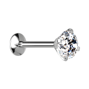 Labret à filetage interne micro UFO argenté...