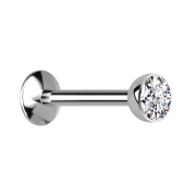 Micro Innengewinde Labret UFO silber Halbkugel mit...