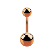 Banana female thread rose gold with two balls