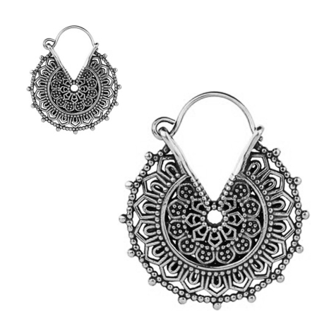 Ohrring silber Griechische Blume