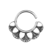 Ohrgewicht Ring silber Strauss