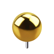 Gold-plated threadless ball
