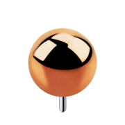 Threadless ball rose gold