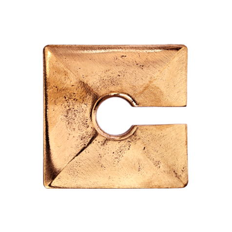 Ohrgewicht Schlüsselloch rosegold viereckiger Teller