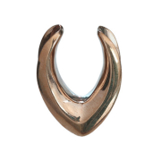 Saddle rose gold V-shape