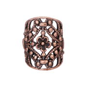 Ear Cuff rosegold Schild Blume im Vorhang