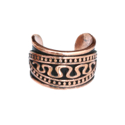 Ear Cuff rosegold Schlange zwischen zwei gepunktete Linien