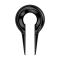 Ear weight keyhole black
