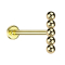 Micro Labret Internal Thread Gold-Plated Bar Balls