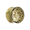 Flared tunnel gold-plated flower of life