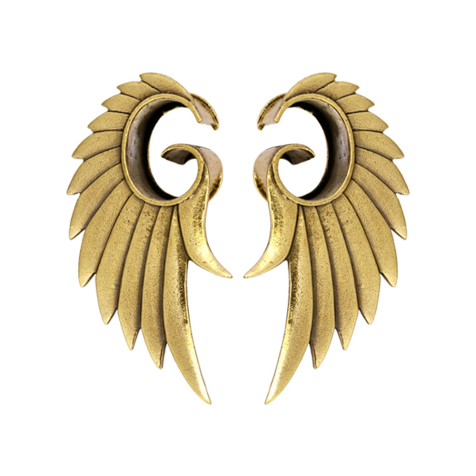 Ali dangelo placcate doro Flesh Tunnel (2 pz.)