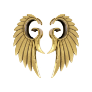 Ali dangelo placcate doro Flesh Tunnel (2 pz.)