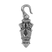 Ear weight hook silver torch