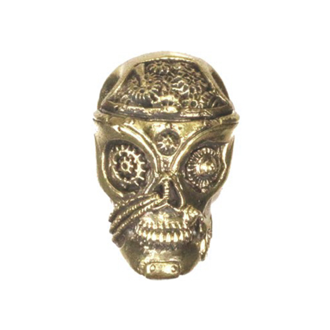 Ear weight keyhole gold-plated skull steampunk