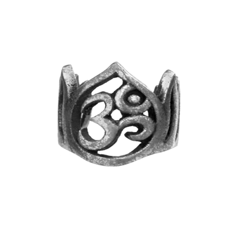 Ear Cuff argent Couronne Om