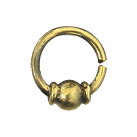 Micro piercing anneau doré avec boule