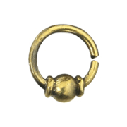 Micro piercing anneau doré avec boule