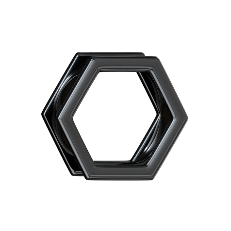Flesh Tunnel esagono nero